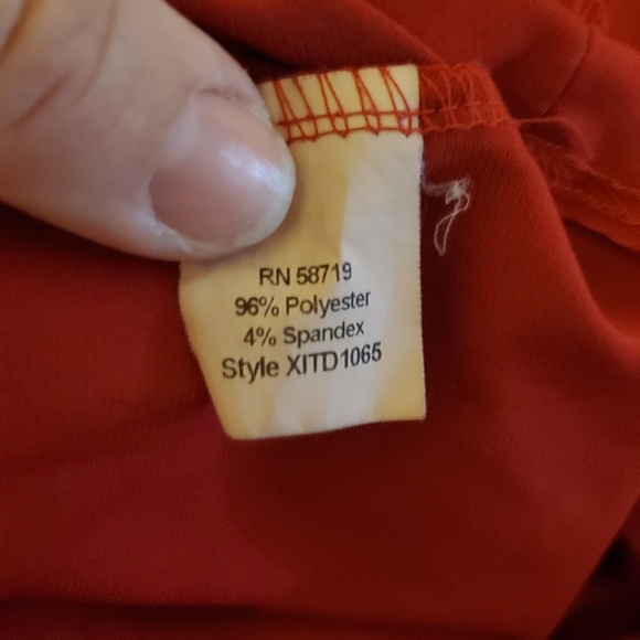 ๐ 3 for $15 Deal! ๐NY Collection red long sleeve dress L - Picture 7 of 8